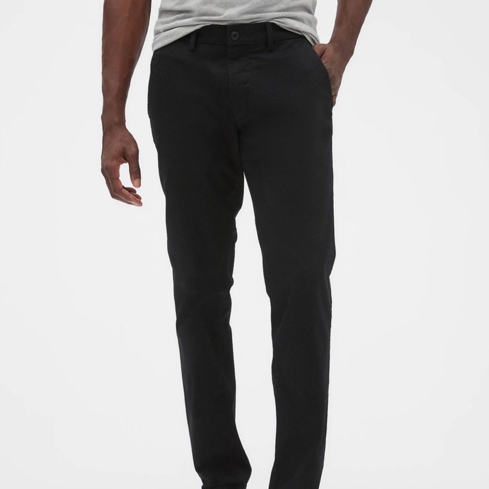 Gap black pants 36/30 flat front